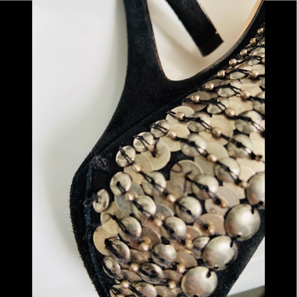 Isabel Marant for H&M metal sequins suede heels - Picture 6 of 8
